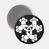 6個のインターロッキングクローブ マグネット (正面/裏面)