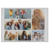 6個のフォトコラージュテンプレートの個人用設定 カッティングボード (正面)