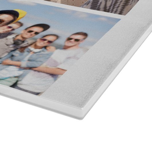 6個のフォトコラージュテンプレートの個人用設定 カッティングボード (角)