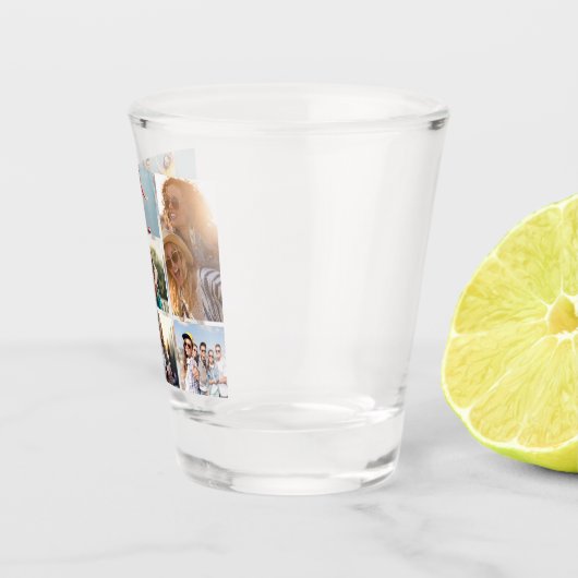 6個のフォトコラージュテンプレートの個人用設定 ショットグラス (右)