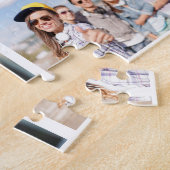 6個のフォトコラージュテンプレートの個人用設定 ジグソーパズル (側面)