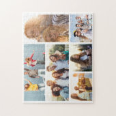 6個のフォトコラージュテンプレートの個人用設定 ジグソーパズル (縦)