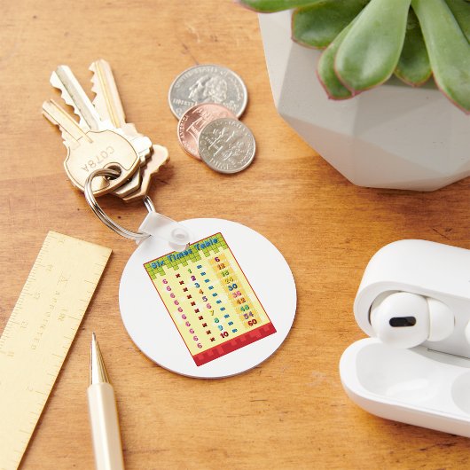 6倍のテーブルキーチェーン キーホルダー