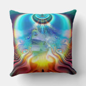 6光源の言語のチャクラ記号 クッション (裏面)