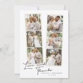 6写モダン真結婚のサンキューカード サンキューカード (正面)