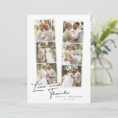 6写モダン真結婚のサンキューカード サンキューカード (スタンド正面)