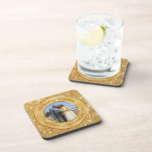 6写真およびパーソナライズな第50記念日のコースター コースター (右側)