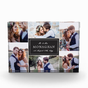 6写真のコラージュ の黒 フォトブロック