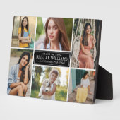 6写真エレガント卒業コラージュ フォトプラーク (側面)