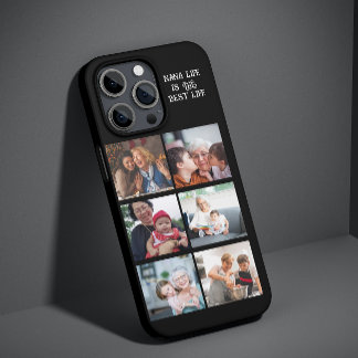 6写真カスタムコラージュおばあちゃんnana with kids iPhone 13 pro maxケース