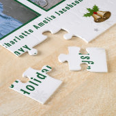 6写真コラージュ感謝の冬の休日ホワイト ジグソーパズル (側面)