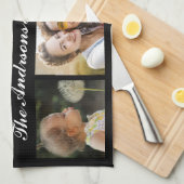 6写真コラージュinstagramおばあちゃんキッチンタオル キッチンタオル (四つ折り)