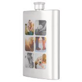 6写真テンプレートグリッド丸いフレームブラシ付きスピリット フラスク (左)