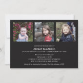 6写真トレンディー卒業発表 招待状 (裏面)