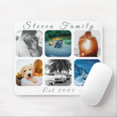 6写真パーソナライズされた名スクリプトテンプレート マウスパッド (マウス)