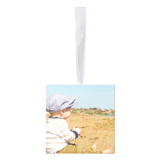 6写真パーソナライズされた家族コラージクリスマス キューブオーナメント (右)