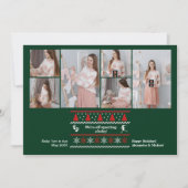 6写真ベビー妊娠の発表を待っている シーズンカード (正面)