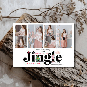 6写真ベビー妊娠告知 シーズンカード