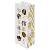 6写真ホワイトオーナメントクリスマス ワインギフトバッグ (裏面アングル)