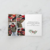 6写真メリーモダンクリスマスグリーティング シーズンカード (内部)