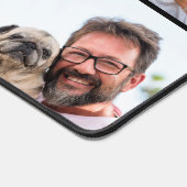 6写真モダンコラージュと文字モノグラカスタムムデ デスクマット (コーナー)