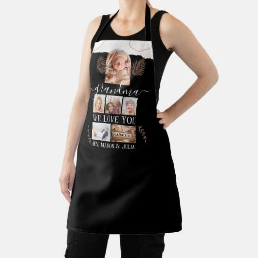 6写真モダンコラージュカスタムギフトパーソナライズされた エプロン (インサイチュ)