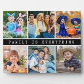 6写真モダンコラージュ家族は全引用文 フォトプラーク (正面)