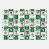 6写真モダンモノグラム平和ラブジョイ3色 ラッピングペーパーシート (正面2)