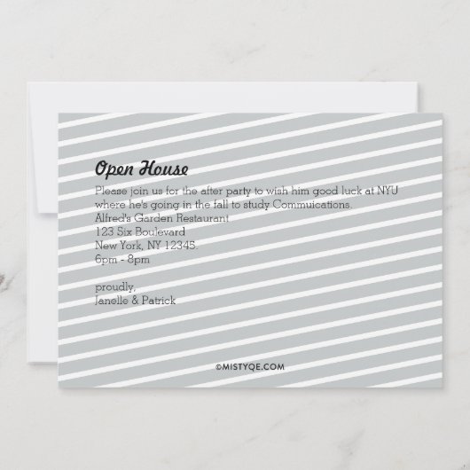 6写真モダン卒業発表 招待状 (裏面)