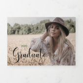 6写真卒業式3回発表 三つ折り案内状 (カバー)