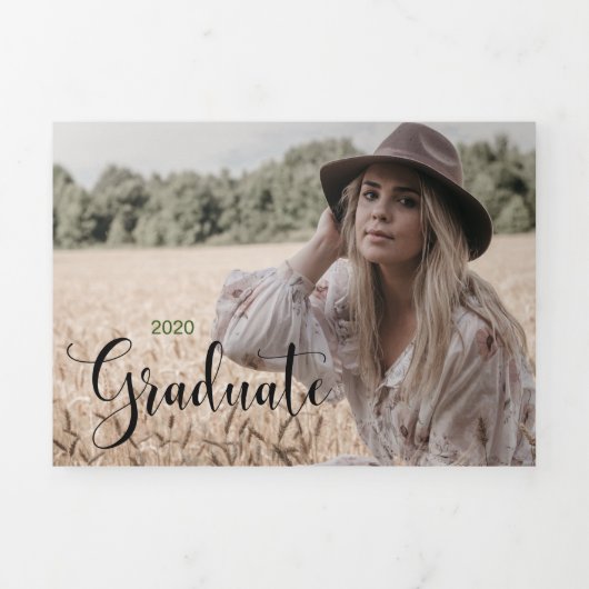 6写真卒業式3回発表 三つ折り案内状 (カバー)