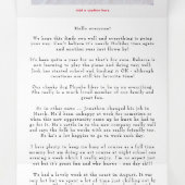 6写真年ビューフェスティバルニュースレターSquare Red 三つ折りクリスマスカード (内部中)