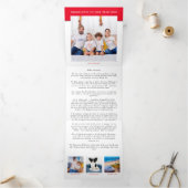 6写真年ビューフェスティバルニュースレターSquare Red 三つ折りクリスマスカード (内部)