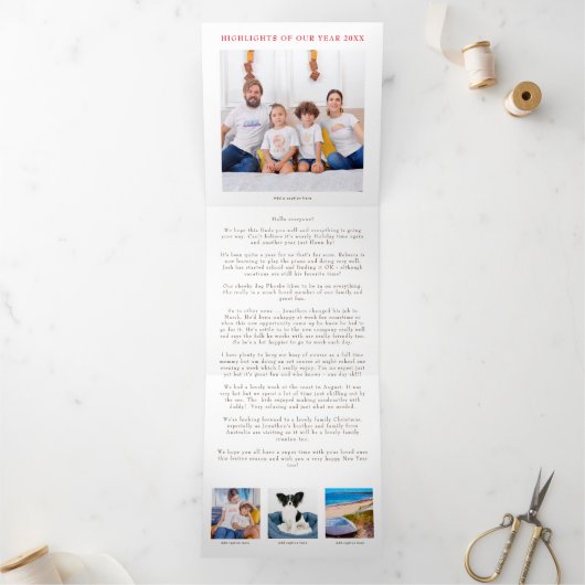 6写真年レビューフェスティバルニュースレターSquare T 三つ折りクリスマスカード (内部)