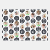 6写真素朴モノグラムプライド平和ラブジョイ ラッピングペーパーシート (正面)