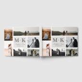 6写真結婚のコラージュ新婚Keepsake ゲストブック (全面)