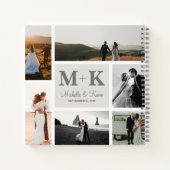 6写真結婚のコラージュ新婚Keepsake ノートブック (裏面)