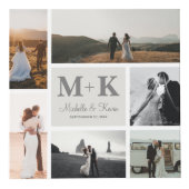 6写真結婚のコラージュ新婚Keepsake フォトキューブ (正面)