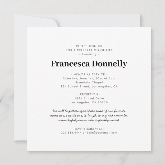 6写真葬儀記念 招待状 (裏面)