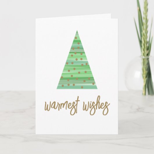 6写真 – 最も暖かい願いクリスマスツリーオーナメント シーズンカード (正面)