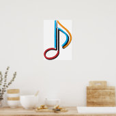 6分音符 ポスター (キッチン)