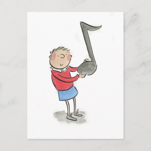 6分音符 ポストカード (正面)