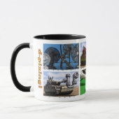 6匹のrebusのイラストレーションを含むマグありがとう マグカップ (左)