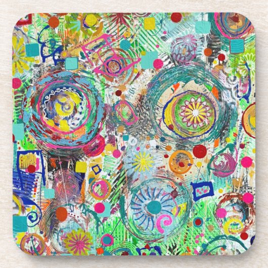 6台のコースターで構成されたボックス内パーティー コースター (正面)