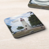 6台のプラスチック製コースターで構成されたMarbleheadライトハウスセット コースター (左側)