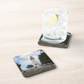 6台のプラスチック製コースターで構成されたMarbleheadライトハウスセット コースター (右側)