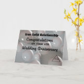 6周年目の結婚記念日 カード (黄色い花)