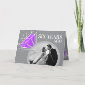 6周年結婚記念アメジスト カード (正面)