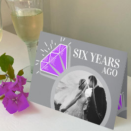 6周年結婚記念アメジスト カード