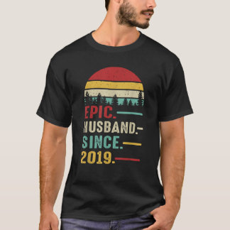 6周年結婚記念日お祝い 夫へ贈るエピックなギフト Tシャツ